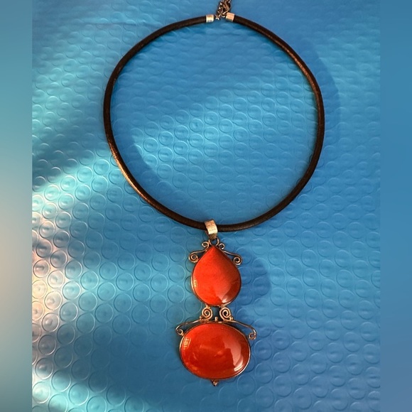 Carnelian Statement Drop - Picture 2 of 6